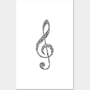 Treble Clef Posters and Art